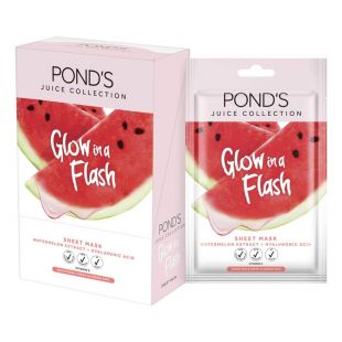 Pond's Juice Collection Glow in a Flash Sheet Mask Watermelon Extract + Hyaluronic Acid (Vitamin E)