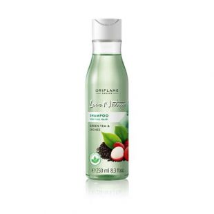 Oriflame Love Nature Shampoo for Fine Hair Green Tea & Lychee