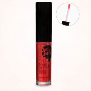 The Face Shop Jelly Jello Tint Meets Gloss 02. Enamel Red