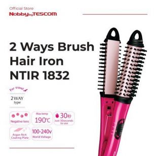 Tescom  2 Ways Brush Hair Iron NTIR 1832 