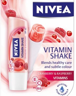 NIVEA Vitamin Shake Lip Balm Cranberry and Raspberry