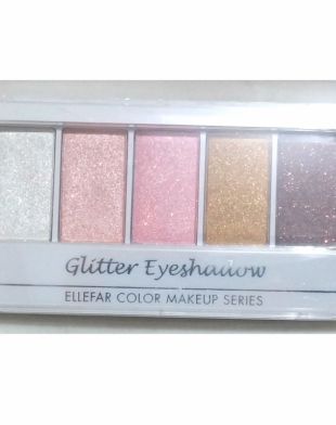 Daiso Ellefar Glitter Eyeshadow E Coral