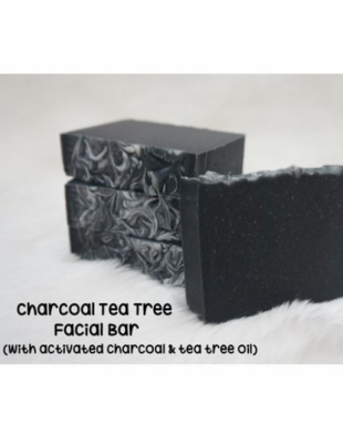 The Soap Corner Charcoal Tea Tree Facial Bar 