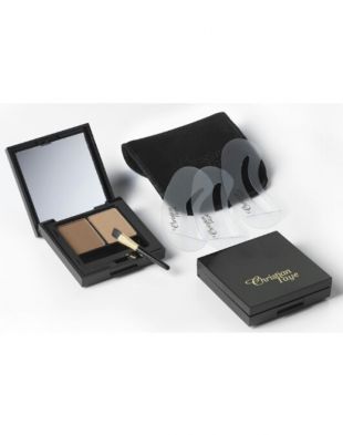 Christian Faye Eyebrow Makeup Duo Set Dark Brown - Medium Brown - Brown - Deep Blond