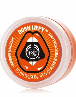 The Body Shop Born Lippy Pot Lip Balm Satsuma Shimmer