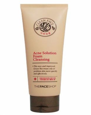 The Face Shop Clean Face Acne Solution Foam Cleansing 