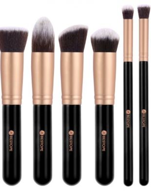 Bestope Makeup Brushes Premium Cosmetics Brush Set Rose Gold