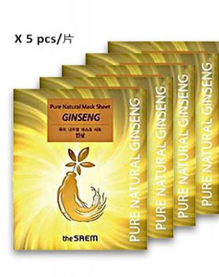 the SAEM Pure Natural Mask Sheet Ginseng