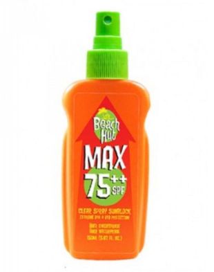 Beach Hut Max Clear Spray Sunblock Extreme SPF 75 