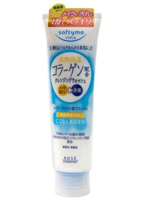 KOSE Cosmeport Softymo Collagen Makeup Cleansing and Facial Foam 