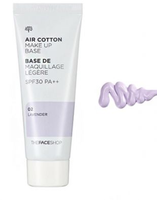 The Face Shop Air Cotton Makeup Base Lavender