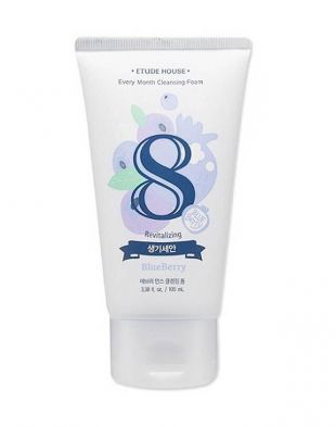 Etude House Every Month Cleansing Foam Blueberry 8