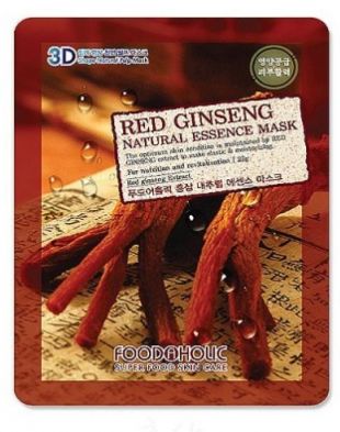 Foodaholic 3D Natural Mask RED GINSENG