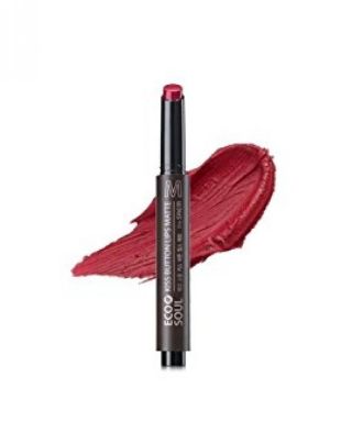 the SAEM Eco Soul KISS Button Lips Matte Bitter Chocolate