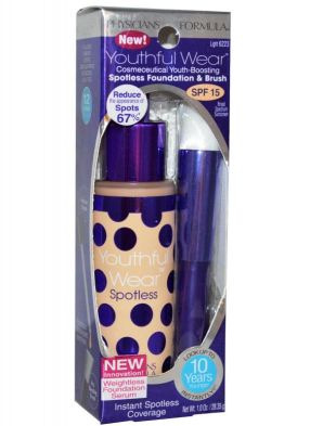 Physicians Formula Youthful Wear Cosmeceutical Youth-Boosting Spotless Foundation SPF 15 Sand