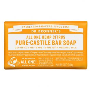 Dr. Bronner's Pure-Castile Bar Soap Citrus
