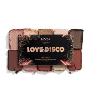 NYX Love Lust Disco Shadow Palette rosÃ© and play