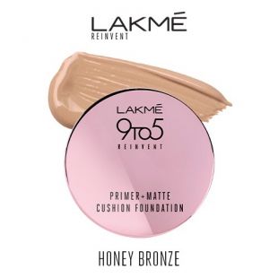 Lakmé Primer + Matte Cushion Foundation 05 Honey Bronze