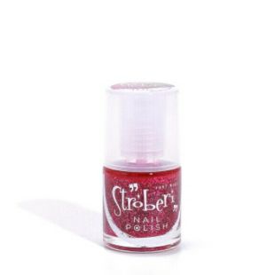Stroberi Nail Polish Glitter Fuchia 106