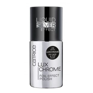 Catrice Lux Chrome Foil Effect Polish 01. Speech Is Silver