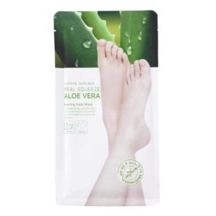 Nature Republic Real Squeeze Aloe Vera Peeling Foot Mask 