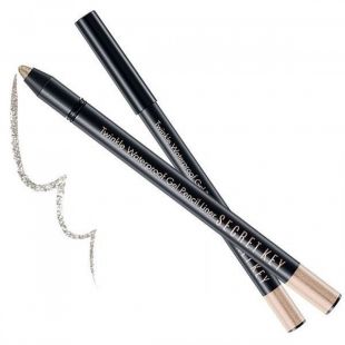 Secret Key Twinkle Waterproof Gel Pencil Liner Metallic Ash