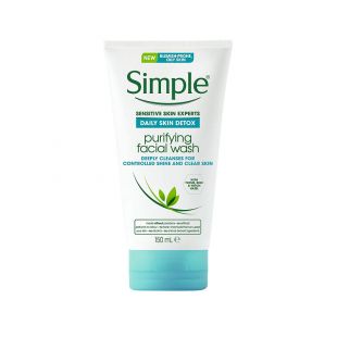 Simple Daily Skin Detox Purifying Facial Wash 