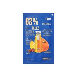 Missha Talks Vegan Squeeze Sheet Mask Skin Fitness
