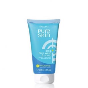 Oriflame PURE SKIN 2IN1 FACE WASH AND SCUB 