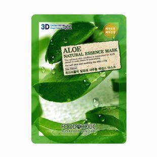 Foodaholic 3D Shape Natural Pulp Mask Aloe Natural Essence Mask