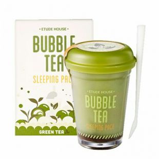 Etude House Bubble Tea Overnight Gel Mask Green Tea