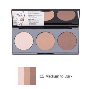 Note Cosmetics Perfecting Contouring Powder Palette 02 Medium to Dark