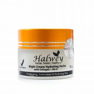 Halwey Skincare Night Cream Hydrating Herba With Collagen +Vitamin E 