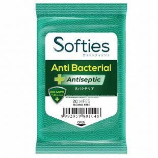 Softies Anti Bacterial Wipes Antiseptic