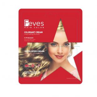 Feves Hair Color Colorant Cream 9.99 Bleach