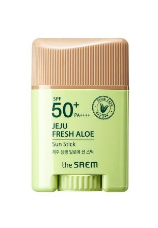 the SAEM Jeju Fresh Aloe Sun Stick SPF50+ 