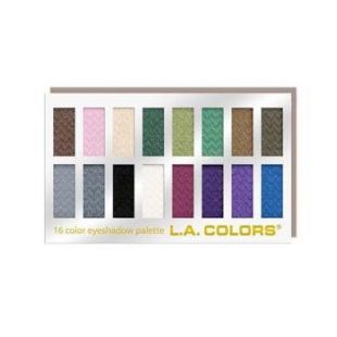 L.A. Colors 16 Color Eyeshadow Palette 74203 Smokin'