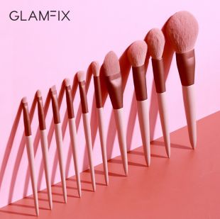 Glam Fix Rose Blossom Makeup Brushes Excellent 