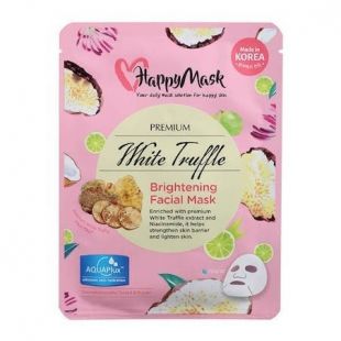 HappyMask Premium White Truffle Brightening Facial Mask 