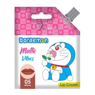 Vienna Doraemon Matte Vibes Lip Cream 05 Milano