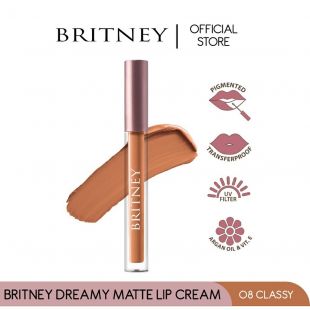 Purbasari Britney Dreamy Matte Lip Cream 08 Classy