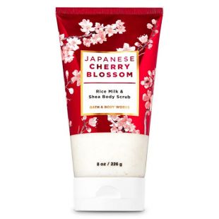 Bath and Body Works Rice Milk & Shea Body Scrub Japanese Cherry Blossom