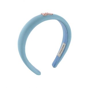 Mother of Pearl Headband Cotton Blue
