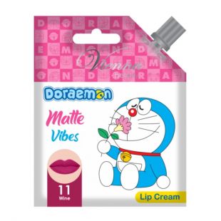 Vienna Doraemon Matte Vibes Lip Cream 11 Wine