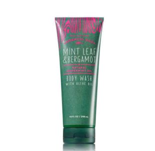 Bath and Body Works Body Wash with Olive Oil Mint Leaf & Bergamot