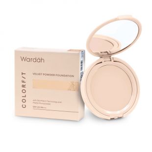 Wardah Colorfit Velvet Powder Foundation 32N Neutral Beige