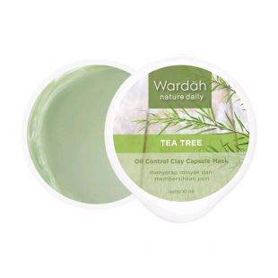 Wardah Nature Daily Tea Tree Oil Control Clay Capsule Mask 
