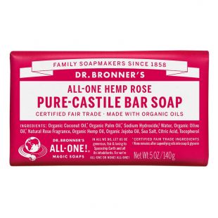 Dr. Bronner's Pure-Castile Bar Soap Rose