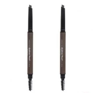 Miniso Auto Longlasting Triangle Tip Eyebrow Pencil with Brush 03 Dark Grey