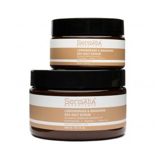 Sensatia Botanicals Lemongrass & Mandarin Sea Salt Scrub 